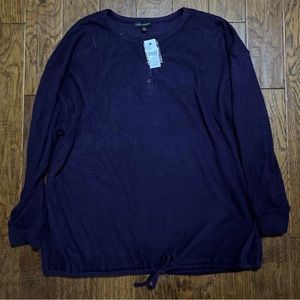 Lane Bryant Knit Henley 18/20 NWT
